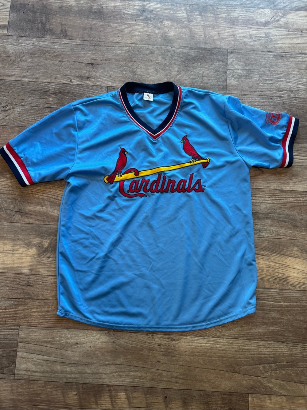 St Louis Cardinals SGA Jersey Embroidered Philip 66 Baby Blue Adult XL